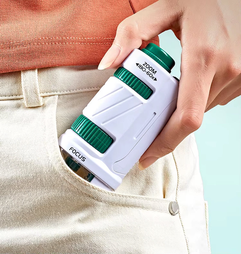 CONUSEA Educational Mini Handheld Microscope Kit