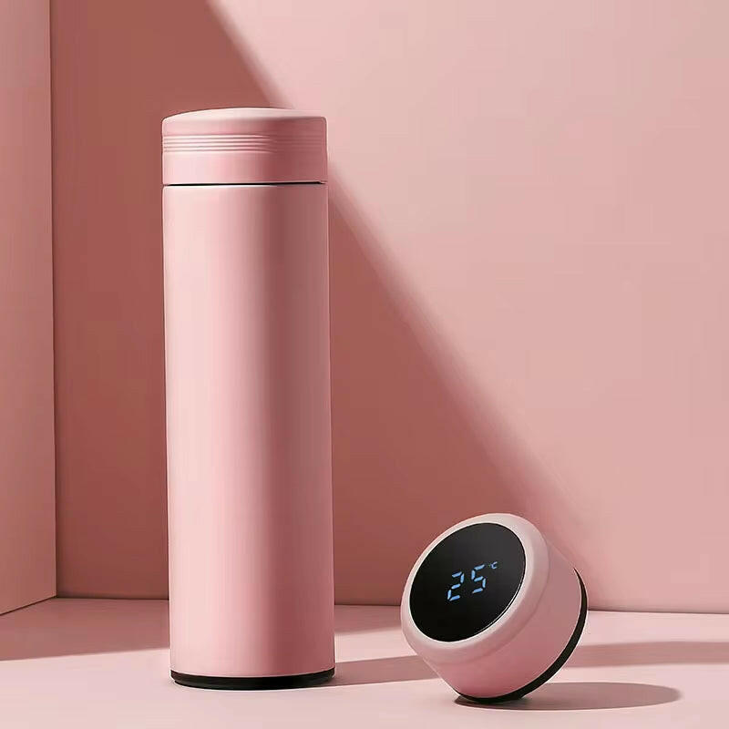 Digital Thermal Water Bottle 500mL | Leakproof Stainless Steel Vacuum Flask for Coffee, Milk & More!.