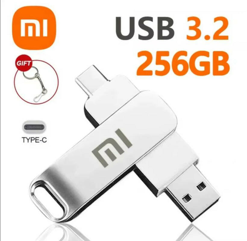 Xiaomi 16TB USB 3.2 High-Speed Metal Flash Drive - Waterproof Type-C SSD Pen Drive.