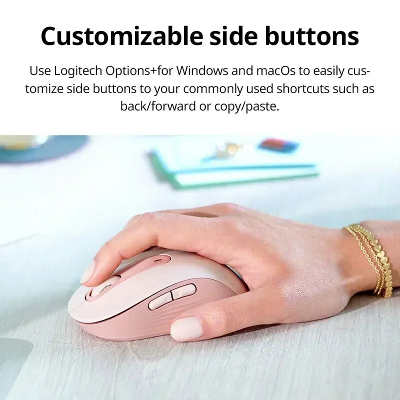 Logitech M650 M650L Wireless Bluetooth Silent Mouse with Advanced Optical Sensor and Programmable Buttons for Office and Laptop Use