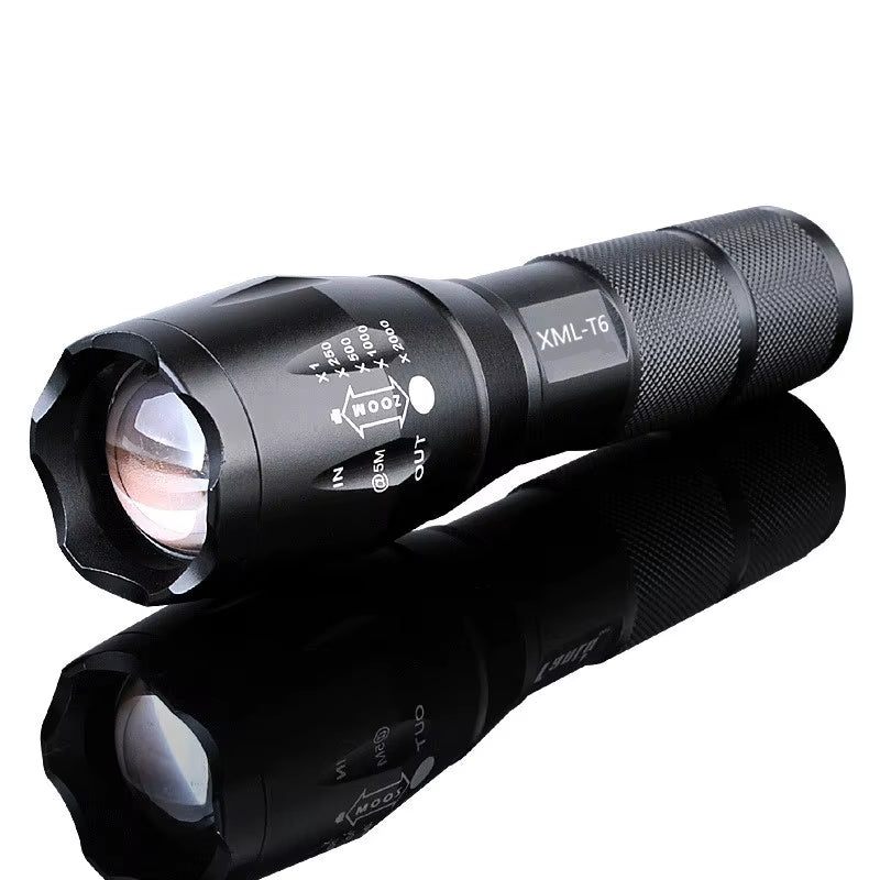 Rechargeable LED Flashlight with XML T6 Technology - Compact and Powerful Torch for Outdoor Camping (Includes 18650 Battery)