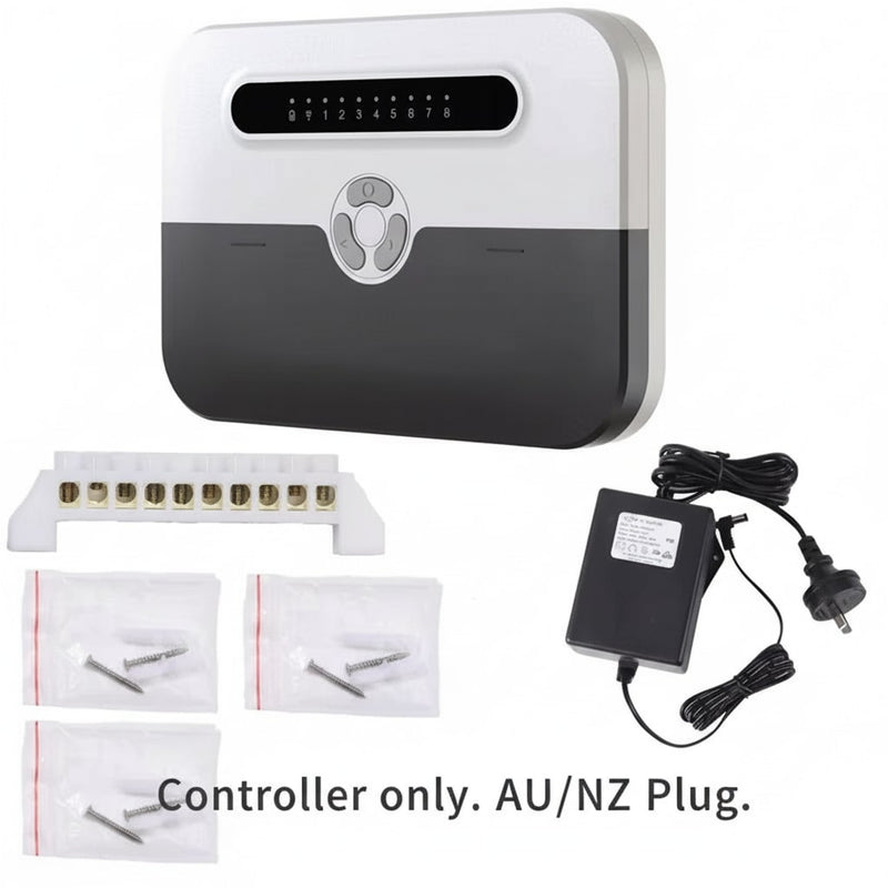 8-Station Wi-Fi Indoor Smart Sprinkler Controller with Solenoid Valve and Remote Phone Control, Compatible with Alexa