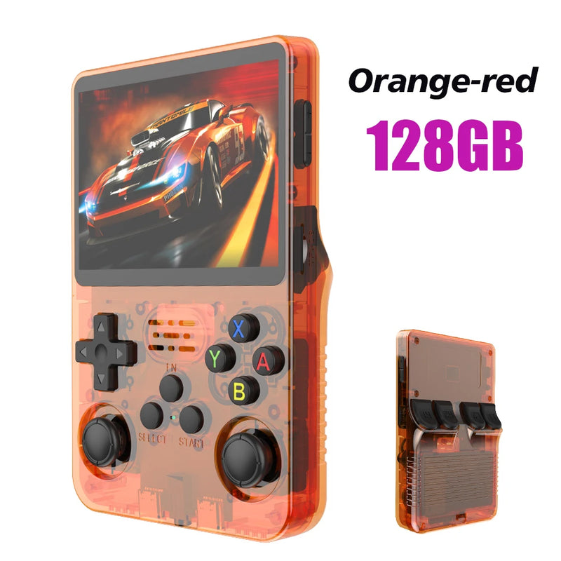 BOYHOM R36S Retro Handheld Video Game Console with Linux System, 3.5-Inch IPS Screen, and 64GB Preloaded Games