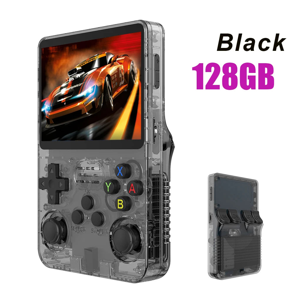 BOYHOM R36S Retro Handheld Video Game Console with Linux System, 3.5-Inch IPS Screen, and 64GB Preloaded Games