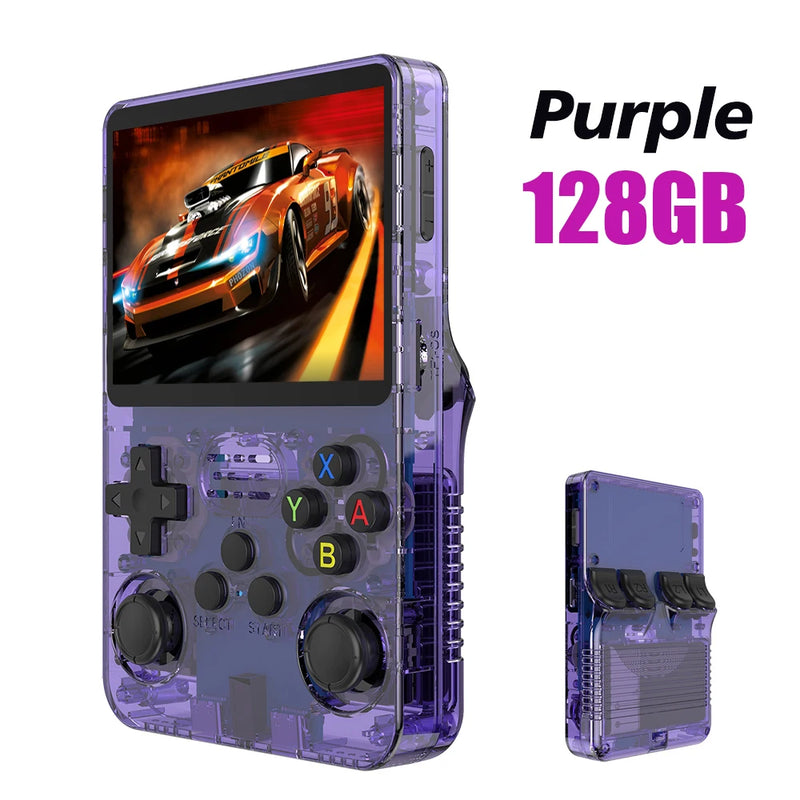 BOYHOM R36S Retro Handheld Video Game Console with Linux System, 3.5-Inch IPS Screen, and 64GB Preloaded Games
