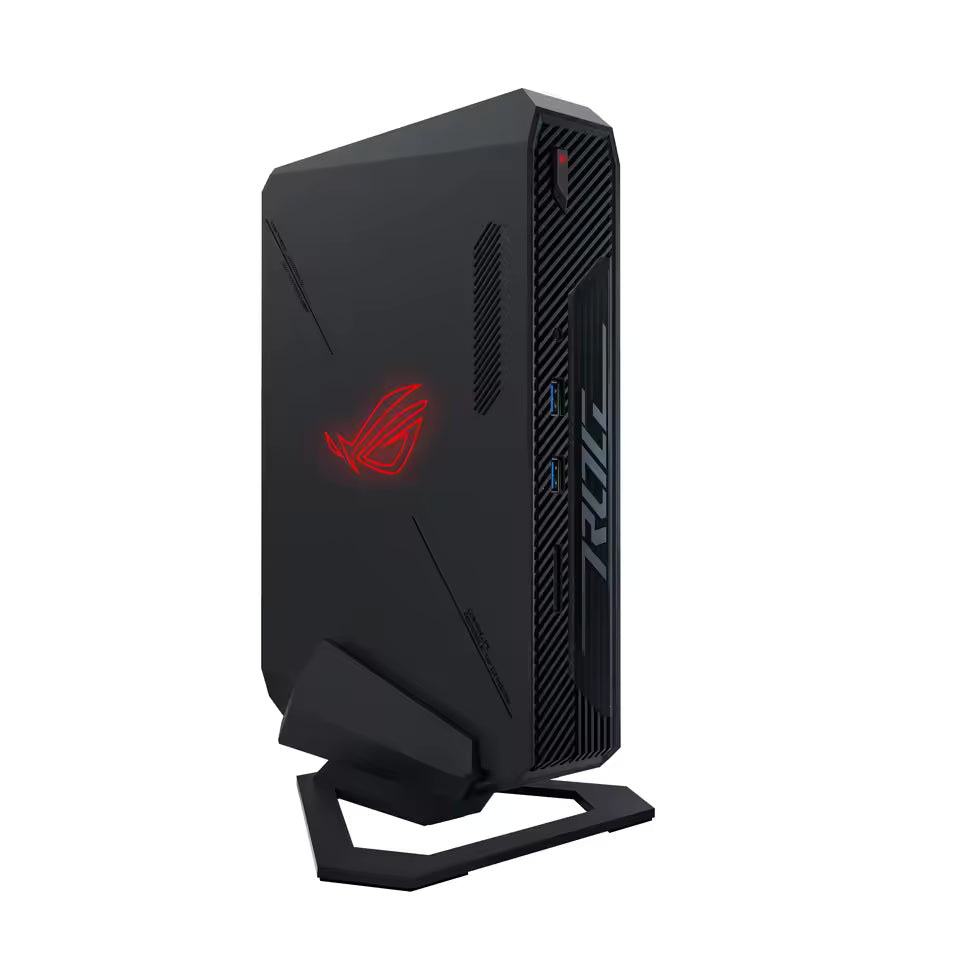 ASUS ROG NUC Ultra Gaming Mini PC with Intel Core i7/i9, RTX 4060/4070, Wi-Fi 6E, and Bluetooth 5.3.