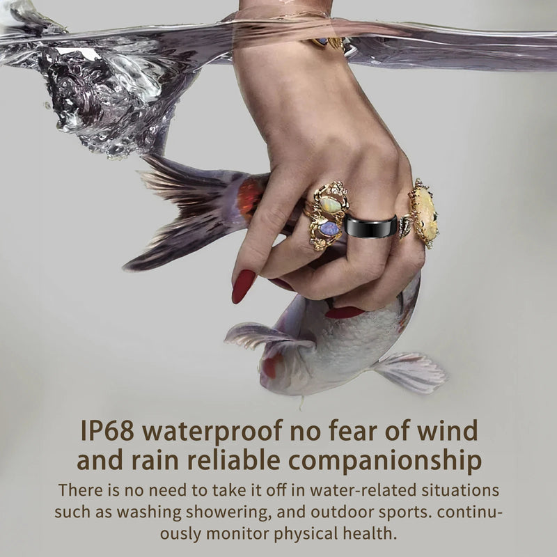 LIFEBEE R6 Smart Couple's Ring with Health Monitoring and Multi-Sport Modes.