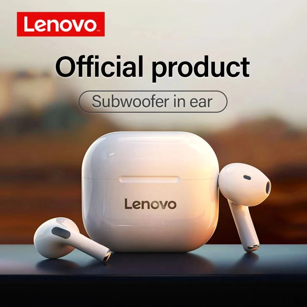 Lenovo LP40 Wireless TWS Bluetooth Earbuds with Touch Control - Stereo Headset for Android Phones