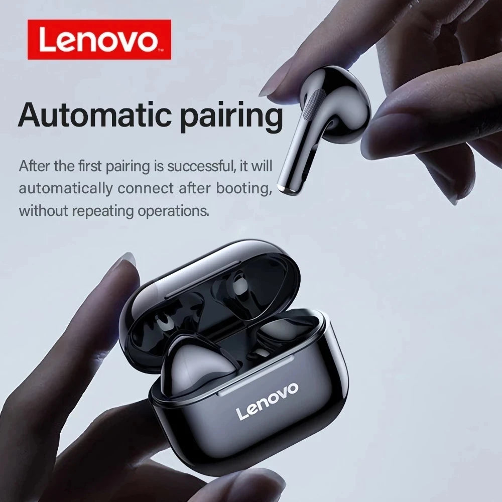 Lenovo LP40 Wireless TWS Bluetooth Earbuds with Touch Control - Stereo Headset for Android Phones