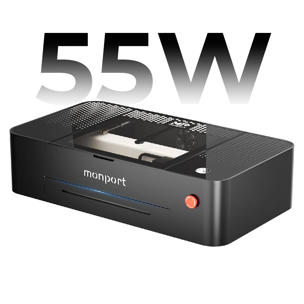MONPORT ONYX 55W Desktop CO2 Laser Engraving Machine with Autofocus Feature