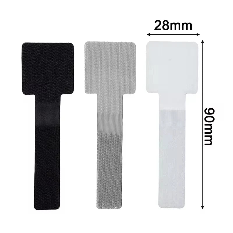 Reusable Self-Adhesive Cable Organizer and Cord Management Straps for Desk and Wire Protection.