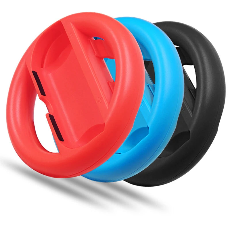 2-Pack Game Steering Wheel Controller Grip for Joy-Cons