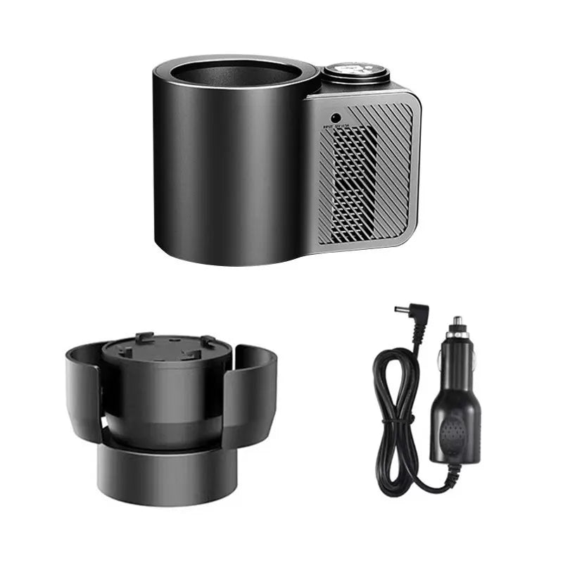 Stay Refreshed on the Road: 2-in-1 Electric Beverage Warmer and Cooler with Digital Display for Your 12V Vehicle - Perfect for Family Adventures and Outdoor Fun!
