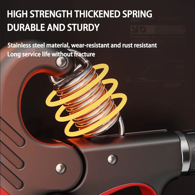 Premium Adjustable Grip Strengthener for Hand and Wrist - Enhance Muscle Recovery with 5-150Kg Resistance Levels.