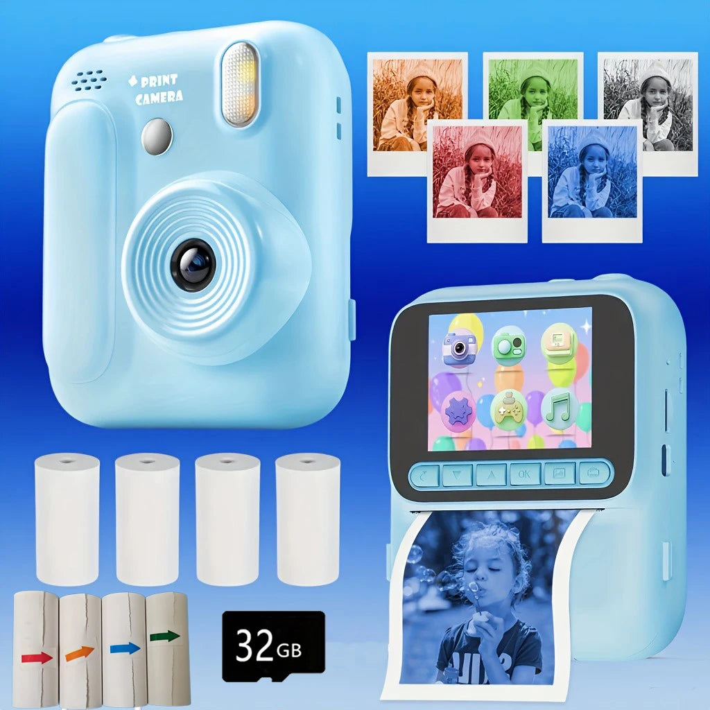 1080p Instant Camera with Color Printing