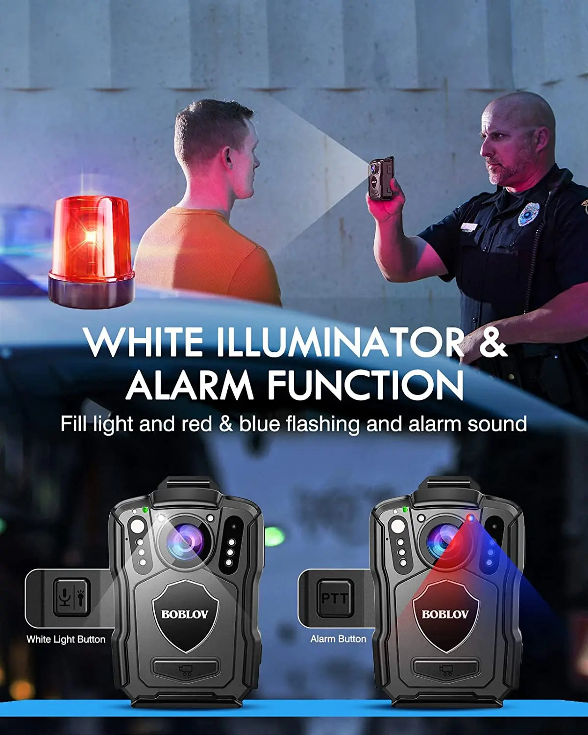 M5 Mini HD Body Camera with 4200mAh Battery, 15-Hour Recording Time, 1440P Resolution, 170° Wide Angle, and 128GB Storage Capacity.