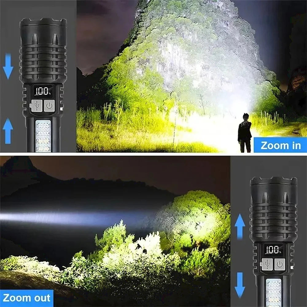 TYPE-C Rechargeable COB LED Flashlight