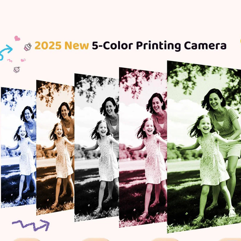 1080p Instant Camera with Color Printing