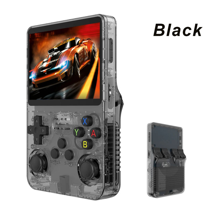 BOYHOM R36S Retro Handheld Video Game Console with Linux System, 3.5-Inch IPS Screen, and 64GB Preloaded Games