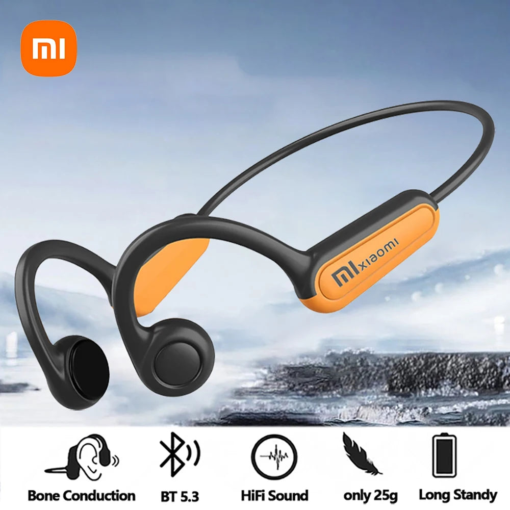 Mijia Bone Conduction Bluetooth 5.3 Sports Earphones - Waterproof Wireless Headset with Ear Hook for Running and Driving