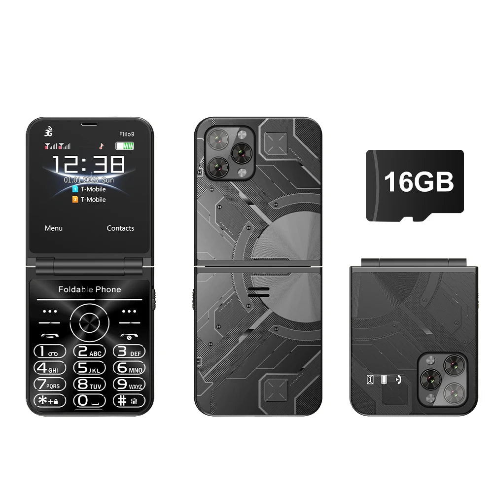 SERVO Flilo9 Foldable Dual SIM Mobile Phone