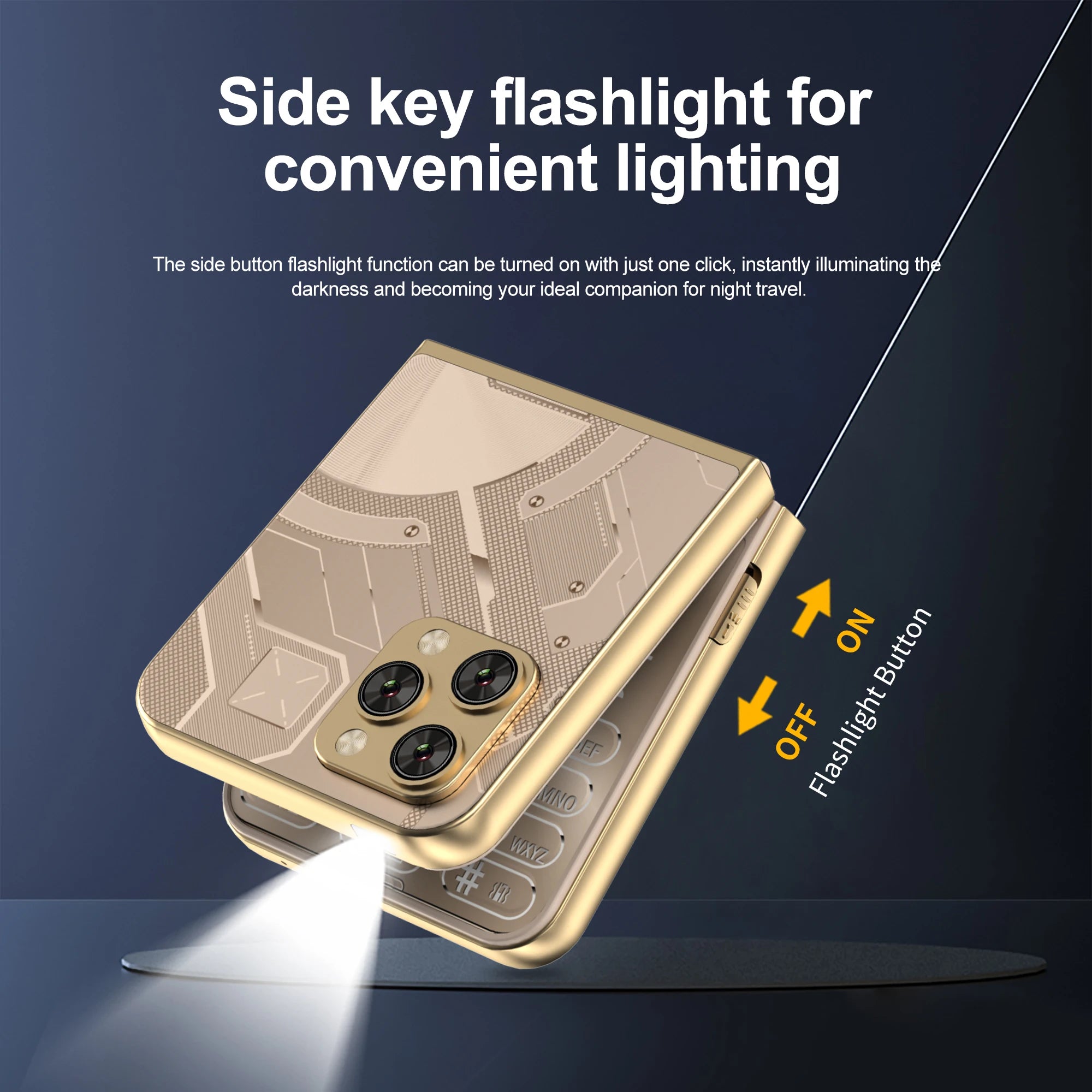 SERVO Flilo9 Foldable Dual SIM Mobile Phone