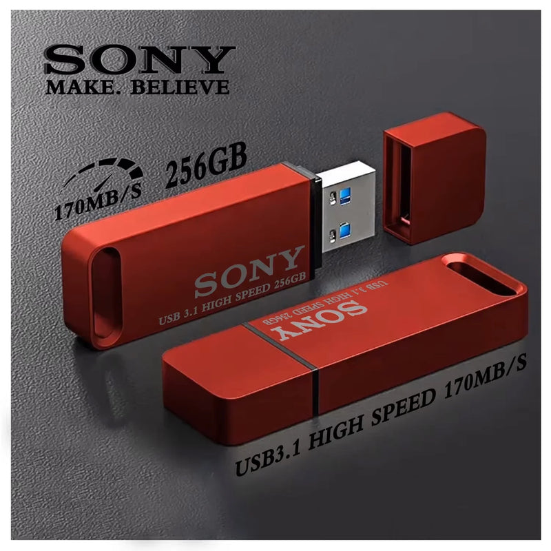 Sony 2TB USB 3.1 Type-C High-Speed Waterproof Flash Drive for Data Transfer between PC and Mobile Devices