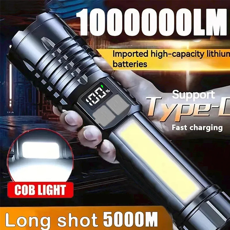 TYPE-C Rechargeable COB LED Flashlight