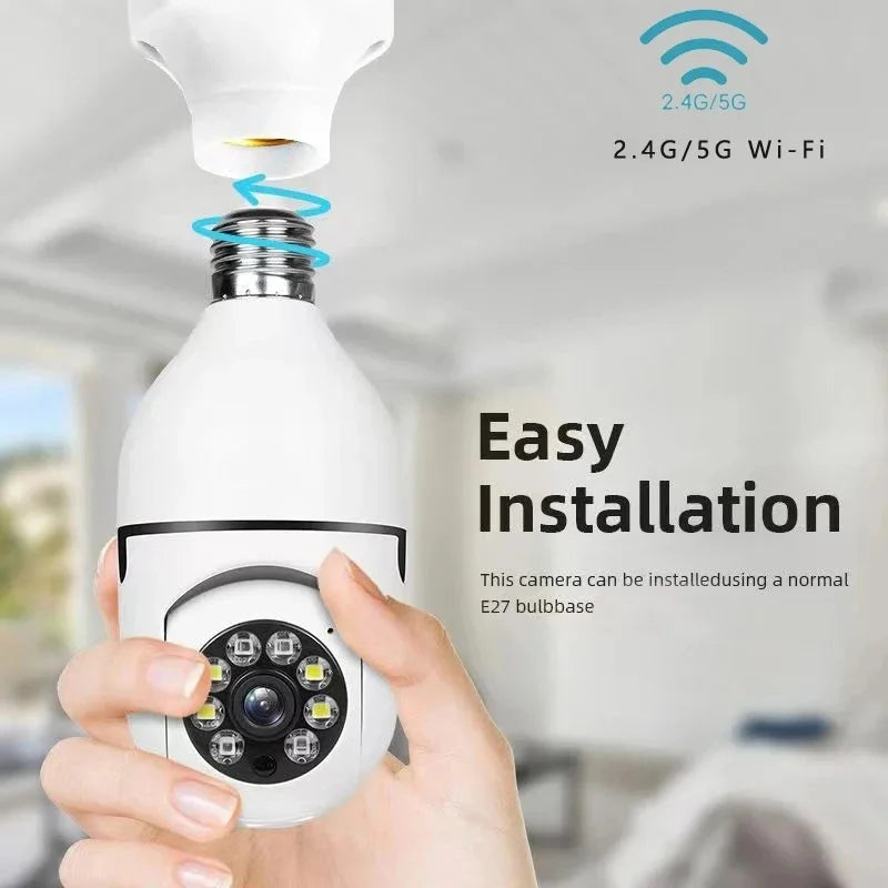 Outdoor 1080P E27 Light Socket Security Camera