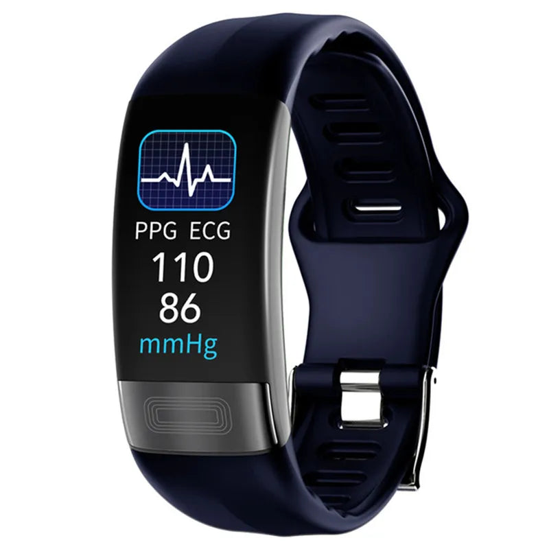P11Plus Smart Health Fitness Tracker Wristband with ECG, PPG, Calorie, and Blood Pressure Monitoring