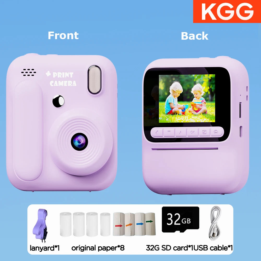 1080p Instant Camera with Color Printing