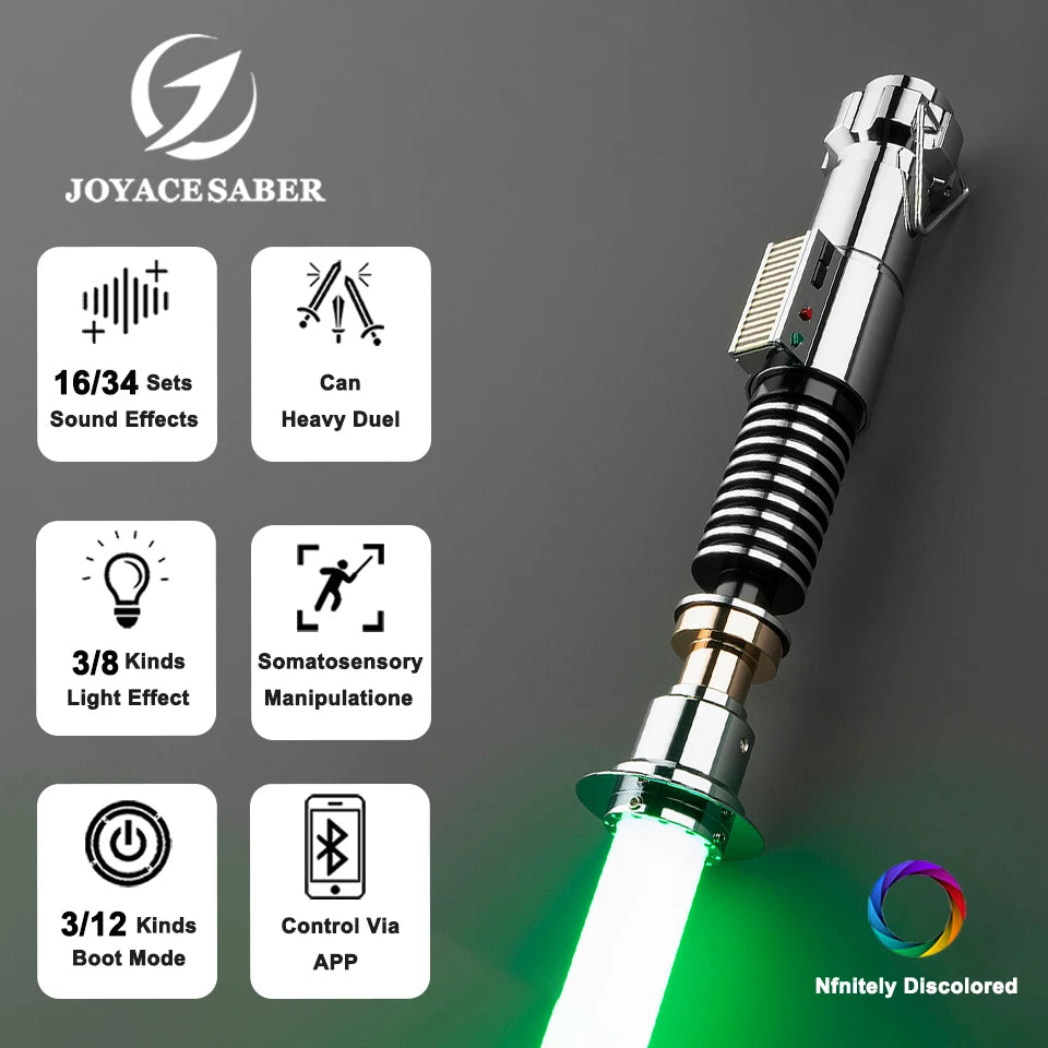 Luke Skywalker Xenopixel Lightsaber with Metal Handle - Professional Cosplay and Dueling Laser Sword