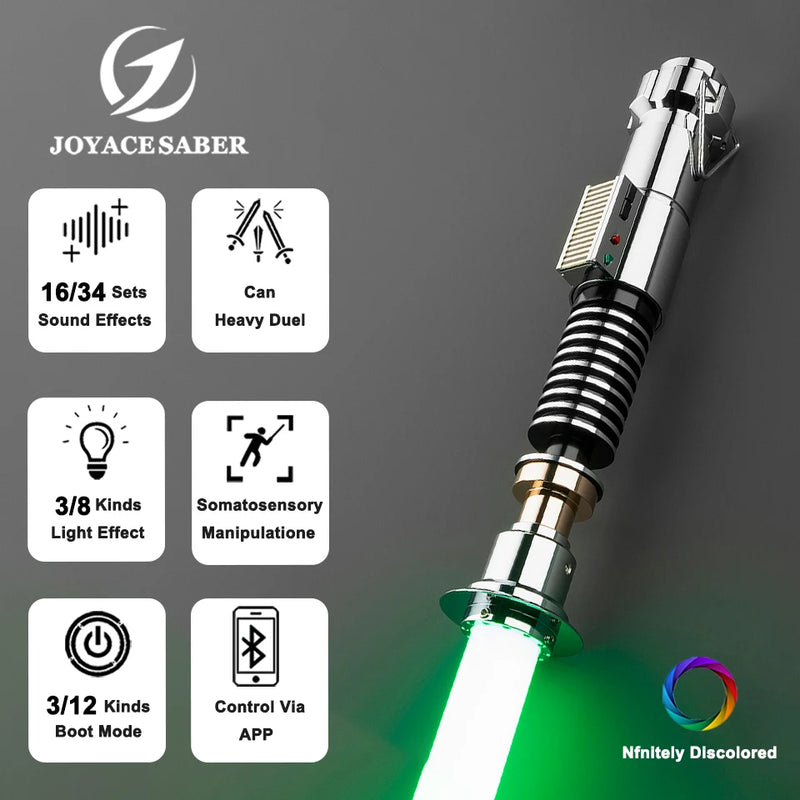 Luke Skywalker Xenopixel Lightsaber with Metal Handle - Professional Cosplay and Dueling Laser Sword