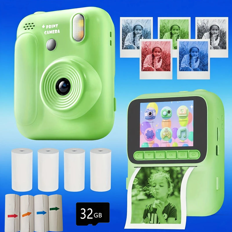 1080p Instant Camera with Color Printing