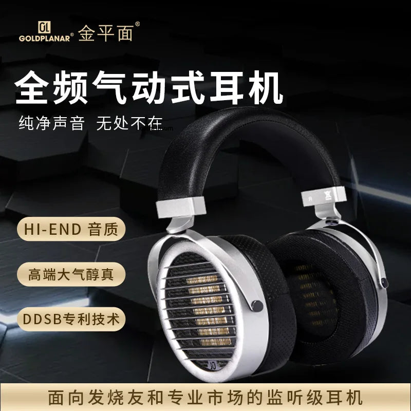 GOLDPLANAR GL850 High-Fidelity Head-Mounted Full-Frequency Pneumatic Flat-Panel Headset