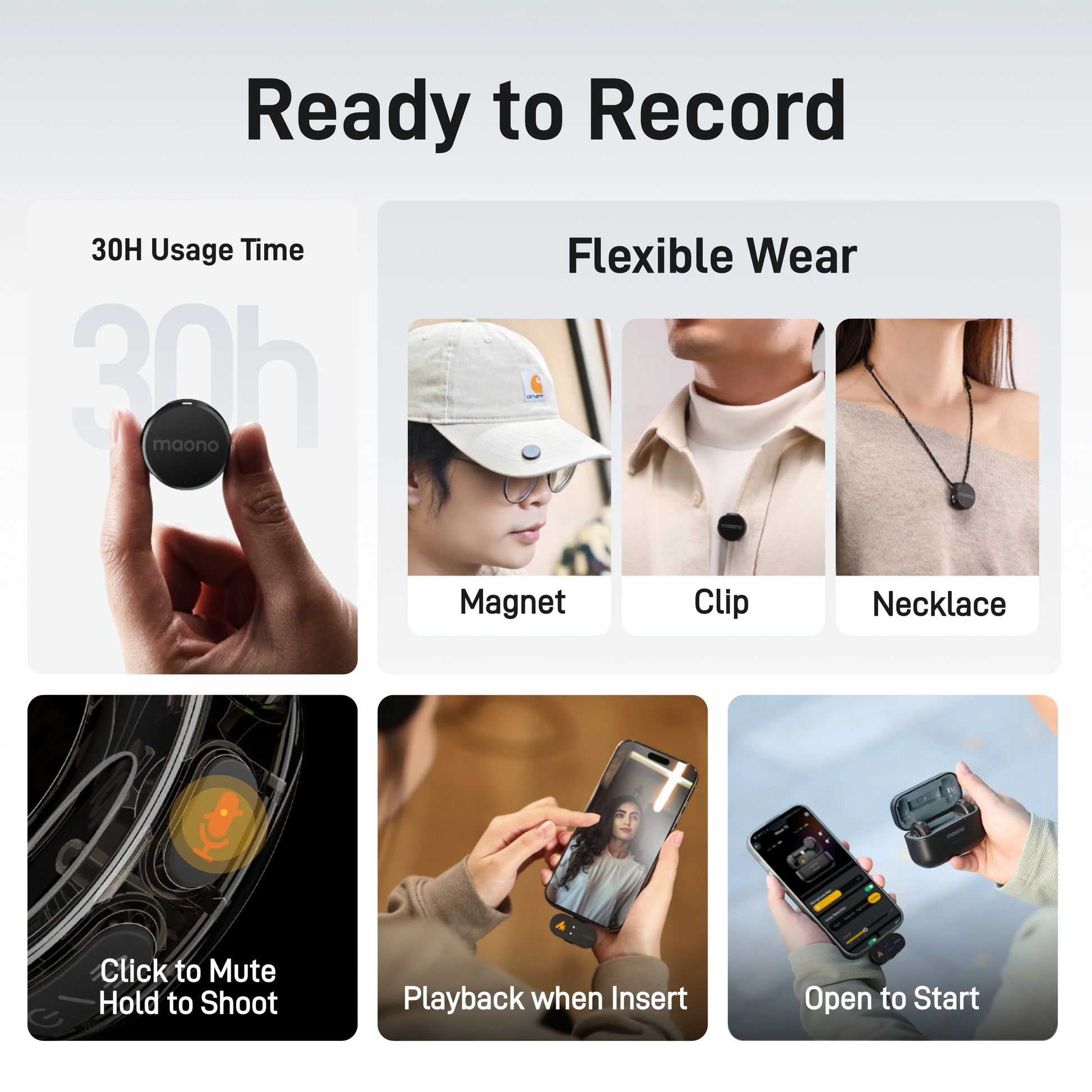 Maono Wave T5 Wireless Lapel Microphone