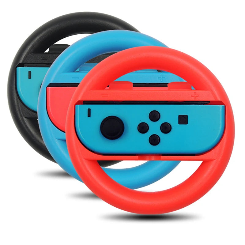 2-Pack Game Steering Wheel Controller Grip for Joy-Cons