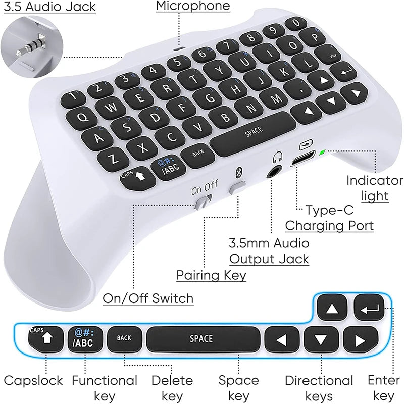 Portable Wireless Keyboard Controller
