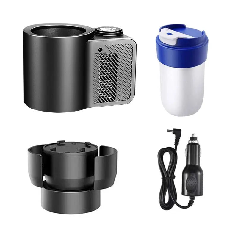 Stay Refreshed on the Road: 2-in-1 Electric Beverage Warmer and Cooler with Digital Display for Your 12V Vehicle - Perfect for Family Adventures and Outdoor Fun!