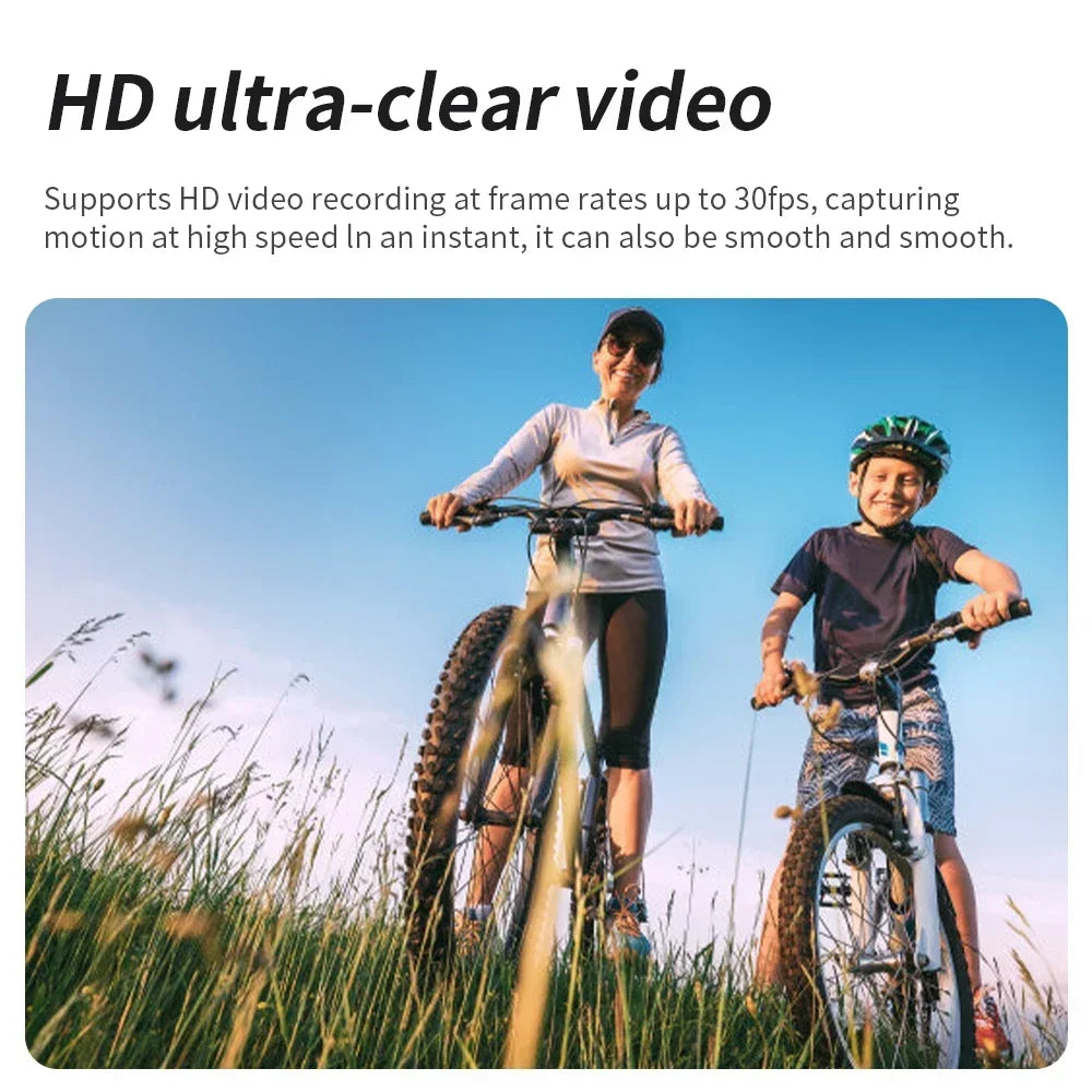4K 1080P WiFi Full HD Mini Camcorder with 270° Rotation and Waterproof Case for Outdoor Sports Documentation.