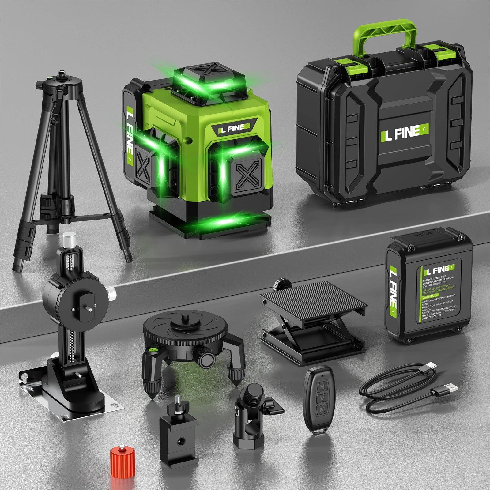 WEIDDW LFINE 3D/4D Laser Level with Remote Control