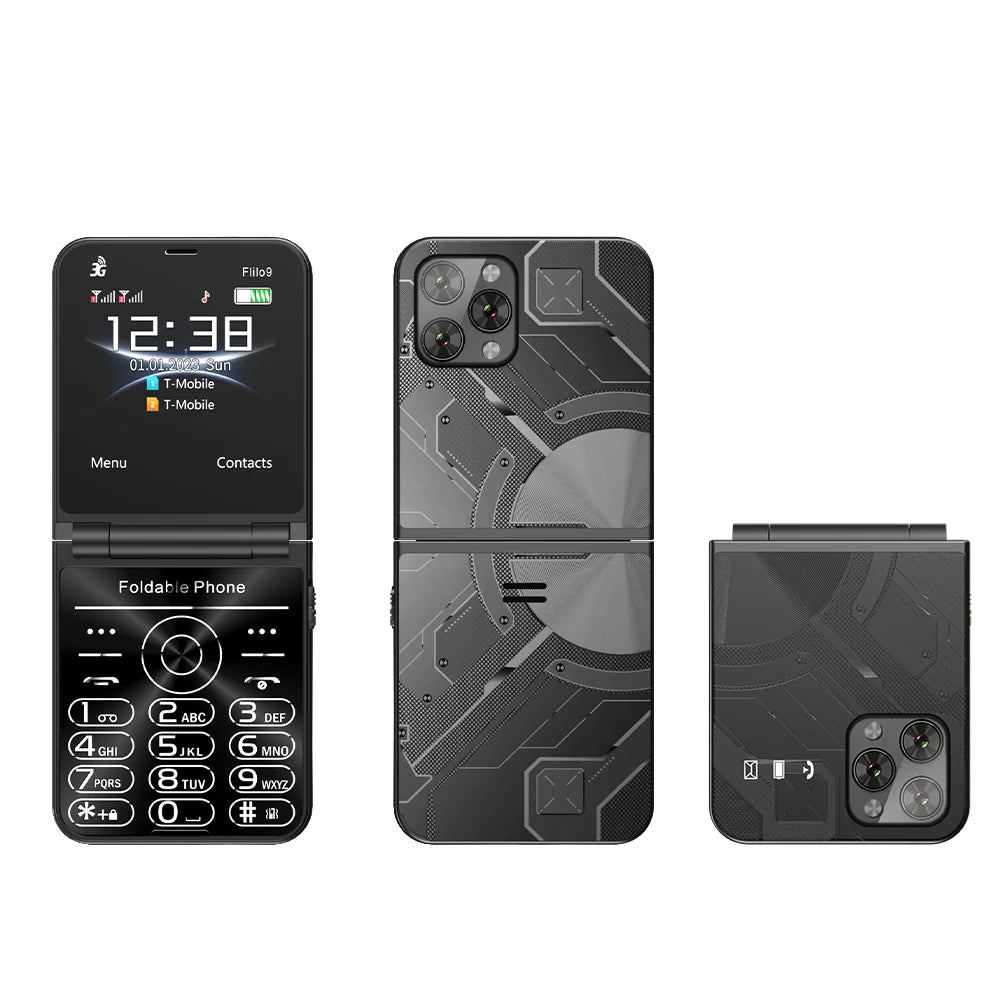SERVO Flilo9 Foldable Dual SIM Mobile Phone