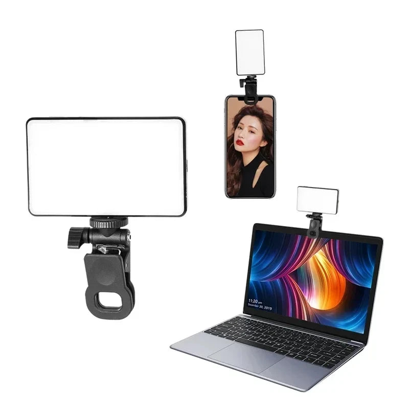 Portable LED Selfie Light for Mobile Devices and Laptops