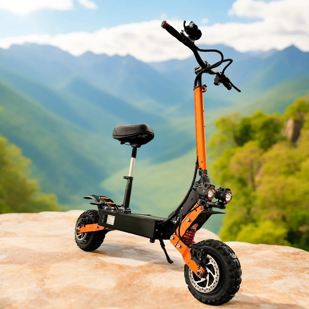 Fast Delivery from US Warehouse: 60V 6000W Dual Motor 30Ah Long Range Foldable Electric Scooter for Adults