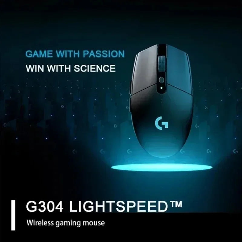 Logitech G304 Bluetooth Wireless Ergonomic Gaming Mouse - 2.4G Connectivity for Notebook and Desktop, Ultra-Lightweight Design.