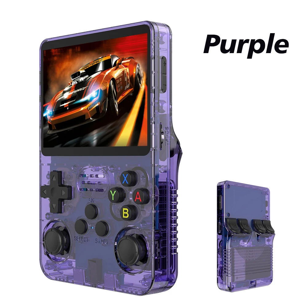 R36S Retro Handheld Video Game Console with Linux System, 3.5-Inch IPS Screen, 64GB Storage, and 15,000 Pre-Loaded Games