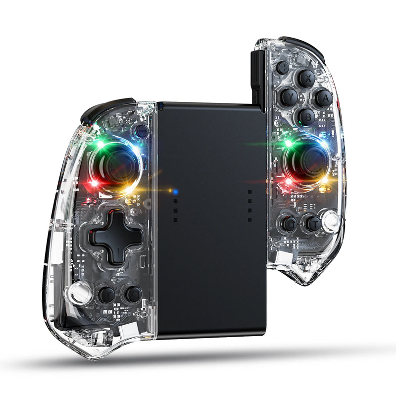 RGB Slim Edition Gamepad Controller for Nintendo Switch/OLED with Ergonomic Non-Slip Design and TURBO Dual Vibration Features.
