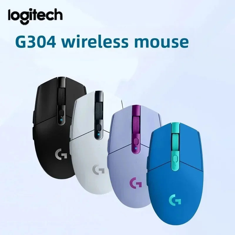 Logitech G304 Bluetooth Wireless Ergonomic Gaming Mouse - 2.4G Connectivity for Notebook and Desktop, Ultra-Lightweight Design.