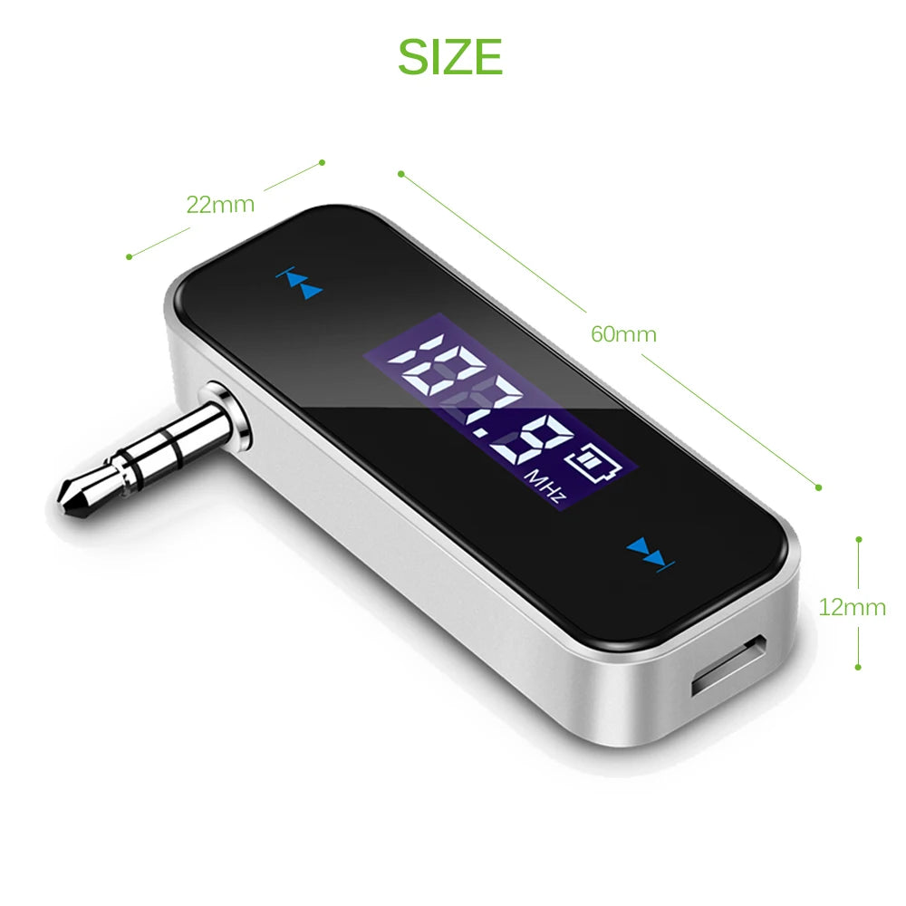 Kebidumei Wireless 3.5mm Audio FM Transmitter