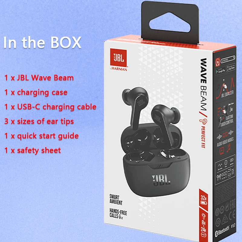 JBL Vibe Beam True Wireless Bluetooth Earphones